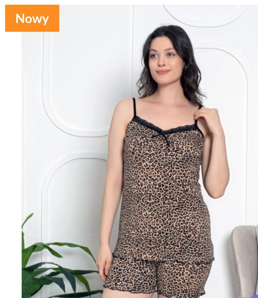 Piżama damska na ramiączkach 3XL – 5XL